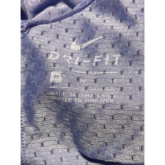 Nike Womens DriFit Breathe Running Tank Top M Lightweight Purple Mesh High Low - Picture 4 of 8